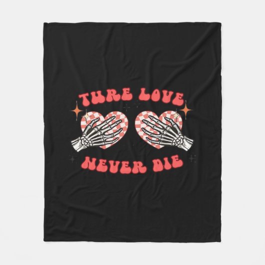 Skeleton Hands Heart Design Classic Fleece Deken (Voorkant)