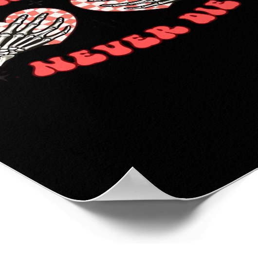 Skeleton Hands Heart Design Classic Poster (Hoek)