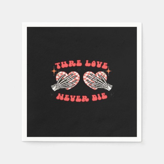 Skeleton Hands Heart Design Classic Servet (Voorkant)