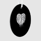 Skeleton Hands Heart – Gothic Heart Classic Ornament (voorkant)