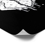 Skeleton Hands Heart – Gothic Heart Classic Poster (Hoek)