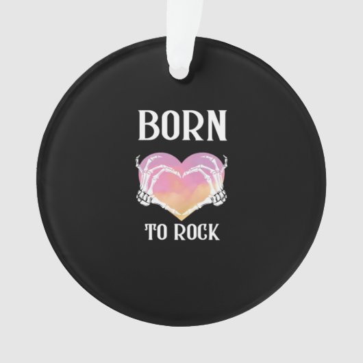 Skeleton Hands Heart Graphic voor Classic Ornament (voorkant)