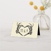 Skeleton Hands Heart Shape Custom Wedding (Achterkant)