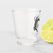 Skeleton Hands Heart Shape Custom Wedding Shot Glas (Links)