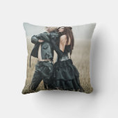 Skeleton Hands Heart Shape Weddenfoto Kussen (Achterkant)