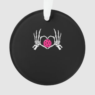 Skeleton Hands Heart Sign Funny Pickle Valentijns Ornament
