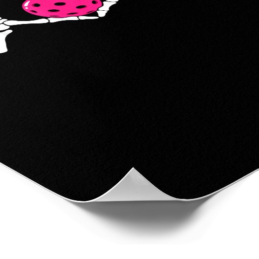 Skeleton Hands Heart Sign Funny Pickle Valentijns Poster (Hoek)