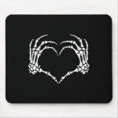 Skeleton Hands Heart Sign Halloween Kostuum Mannen Muismat (Voorkant)