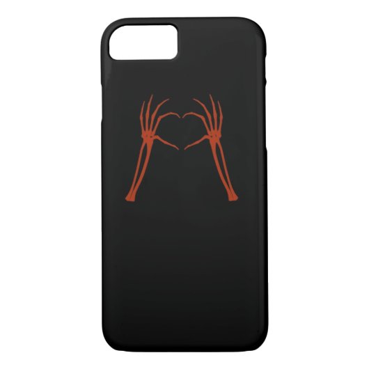 Skeleton Hands Heart Sign Kostuum Grappig Hallowee Case-Mate iPhone Case (Achterkant)