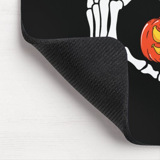 Skeleton Hands Heart Sign Retro Halloween Costuum Muismat (Hoek)