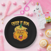 Skeleton Hands Heart Sign Retro Halloween Costuum Papieren Bordje (Feest)