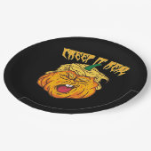 Skeleton Hands Heart Sign Retro Halloween Costuum Papieren Bordje (Gekanteld)