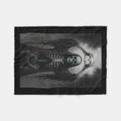 Skeleton Hands Heart Sign Y Face Funny Halloween C Fleece Deken (Voorkant (Horizontaal))