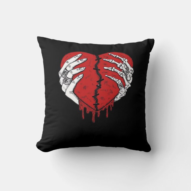 Skeleton Hands Hearts Classic Trending Kussen (Voorkant)
