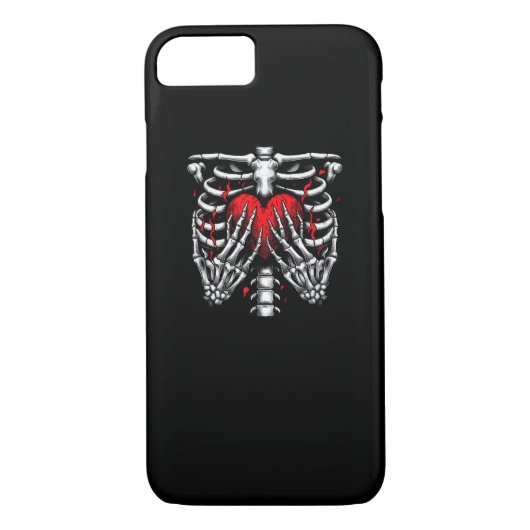 Skeleton Hands Holding Heart Halloween Kostuum Fun Case-Mate iPhone Case (Achterkant)
