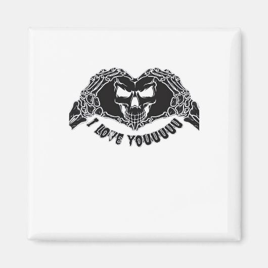 Skeleton Hands Skull, Halloween ontwerp voor backg Magneet (Voorkant)