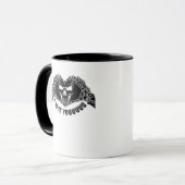 Skeleton Hands Skull, Halloween ontwerp voor backg Mok (Voorkant links)
