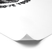 Skeleton Hands Skull, Halloween ontwerp voor backg Poster (Hoek)