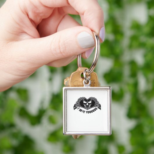 Skeleton Hands Skull, Halloween ontwerp voor backg Sleutelhanger (Hand)