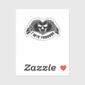 Skeleton Hands Skull, Halloween ontwerp voor backg Sticker (Vel)