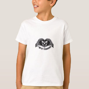 Skeleton Hands Skull, Halloween ontwerp voor backg T-shirt