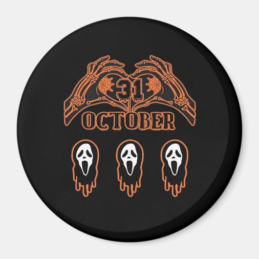 Skeleton Hands voor klassieke Halloween Magneet (Voorkant)