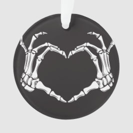Skeleton Handvormig hart op een Ornament