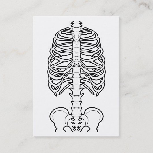 Skeleton Haunted Halloween Visitekaartje (Voorkant)