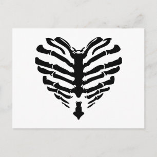 Skeleton Heart Briefkaart
