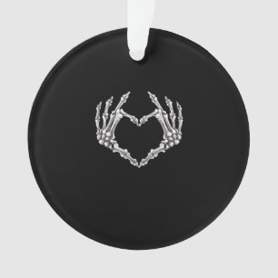 Skeleton Heart en Hands Gothic Halloween Costume Ornament