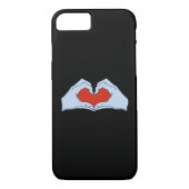 Skeleton Heart Hands Classic & Basic Halloween Case-Mate iPhone Case (Achterkant)