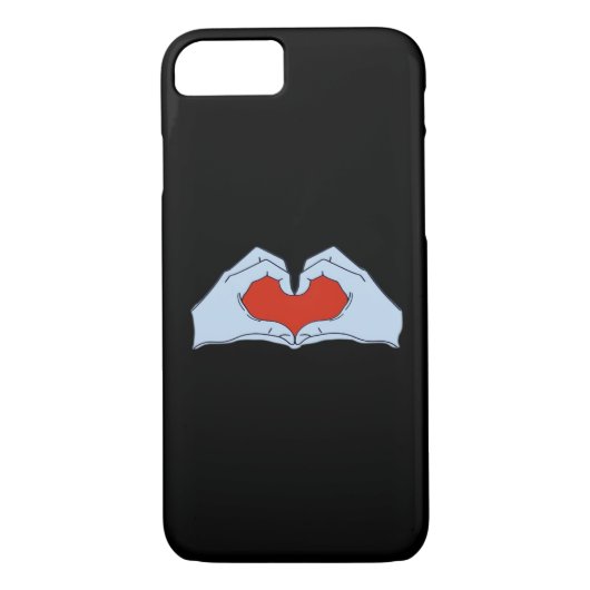 Skeleton Heart Hands Classic & Basic Halloween Case-Mate iPhone Case (Achterkant)