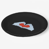 Skeleton Heart Hands Classic & Basic Halloween Papieren Bordje (Gekanteld)