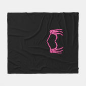 Skeleton Heart Hands Classic Fleece Deken (Voorkant (Horizontaal))
