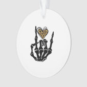 Skeleton Heart Hands Classic Ornament (voorkant)