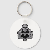 Skeleton Heart Hands Classic Sleutelhanger (Voorkant)