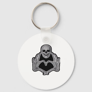 Skeleton Heart Hands Classic Sleutelhanger