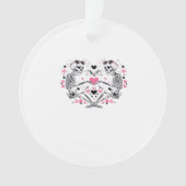 Skeleton Heart Hands Classic Viral Ornament (voorkant)