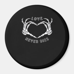 Skeleton Heart Hands Funny & Classic Magneet