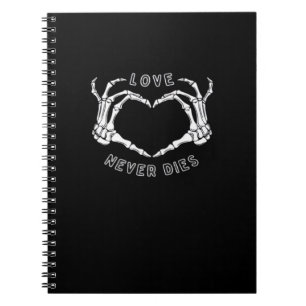 Skeleton Heart Hands Funny & Classic Notitieboek