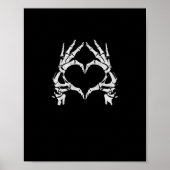 Skeleton Heart Hands - Halloween - Skeleton Hands Poster (Voorkant)