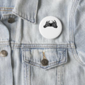 Skeleton Heart Hands - Klassiek Ronde Button 5,7 Cm (In situ)