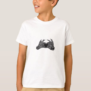 Skeleton Heart Hands - Klassiek T-shirt