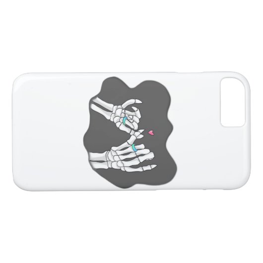 Skeleton Heart Hands Promise Case-Mate iPhone Case (Achterkant (Horizontaal))