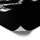 Skeleton Heart Hands Sign Halloween Kostuum Basic Poster (Hoek)