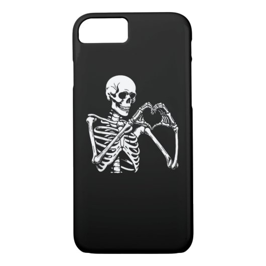 Skeleton Heart Hands Sign Halloween kostuum retro Case-Mate iPhone Case (Achterkant)