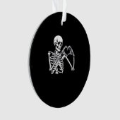 Skeleton Heart Hands Sign Halloween kostuum Trendi Ornament (voorkant)