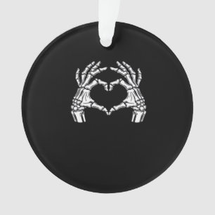 Skeleton Heart Hands Sign Halloween kostuum viraal Ornament