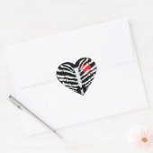 Skeleton Heart Hart Sticker (Envelop)