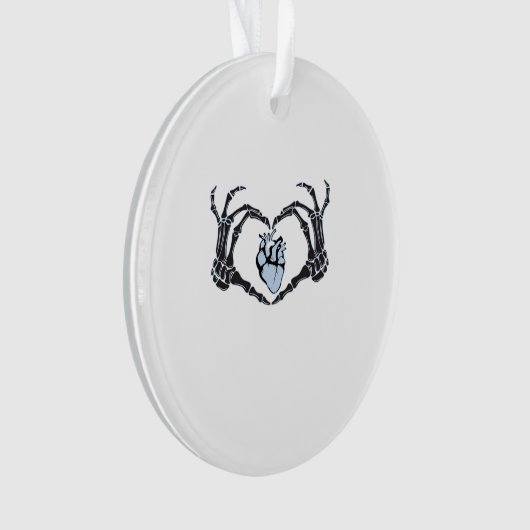 Skeleton Heart Mains Design Classique Pour Hallowe (devant)
